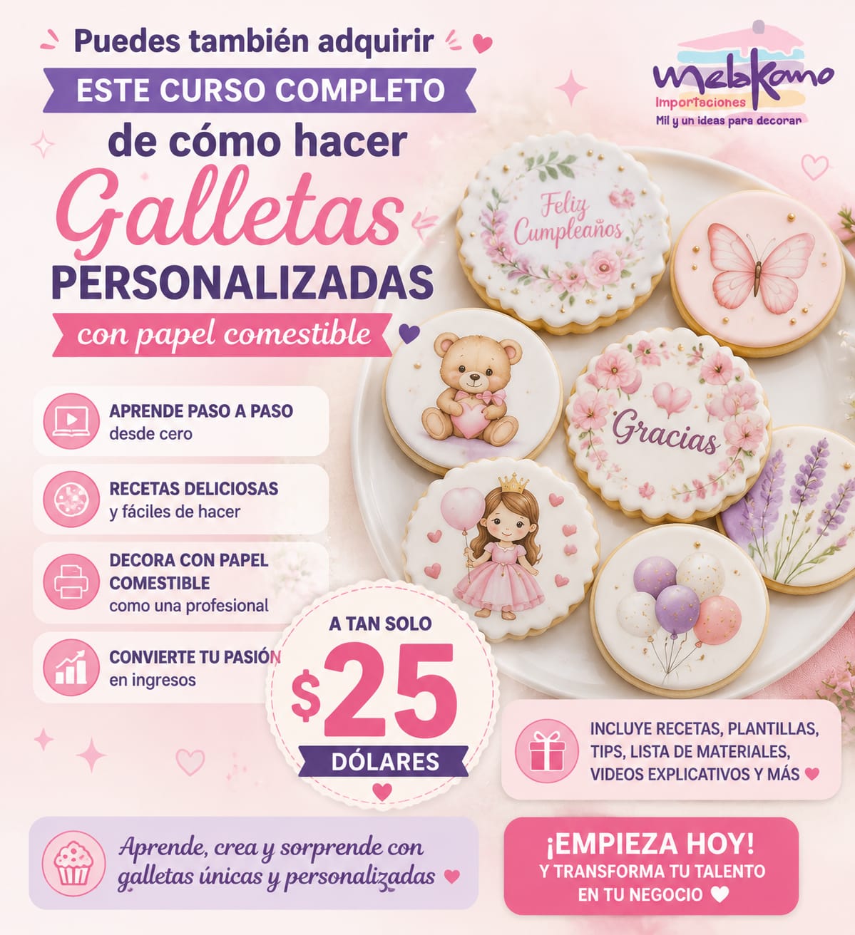 Curso de galletas personalizadas desde cero