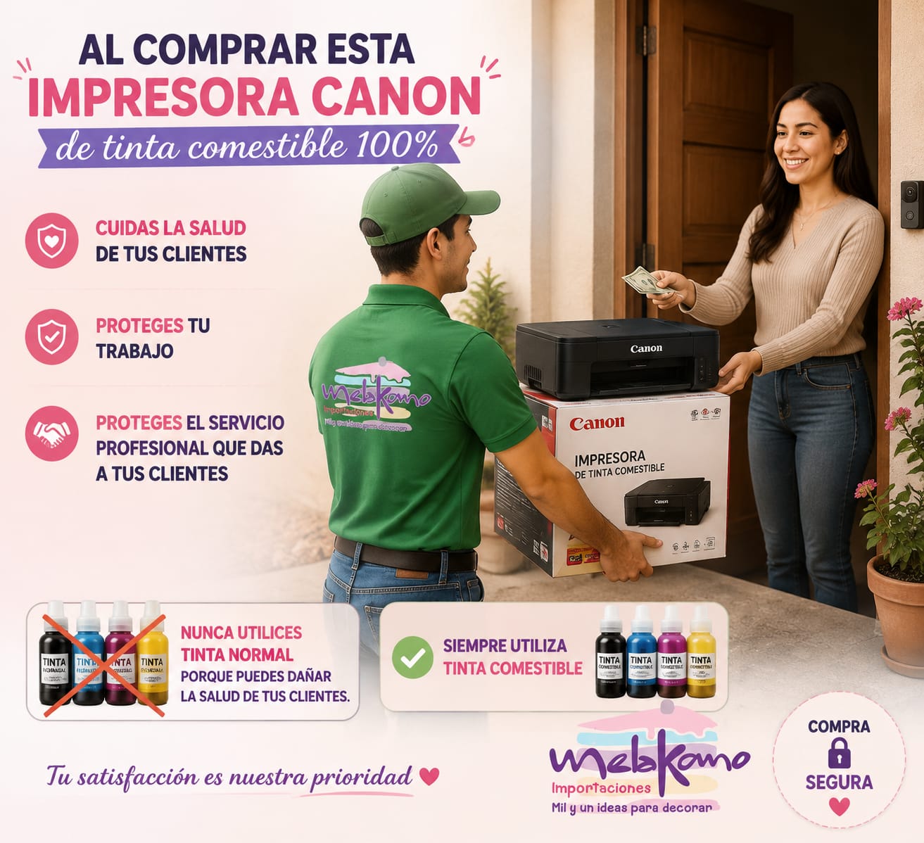 Entrega de impresora Canon comestible a domicilio